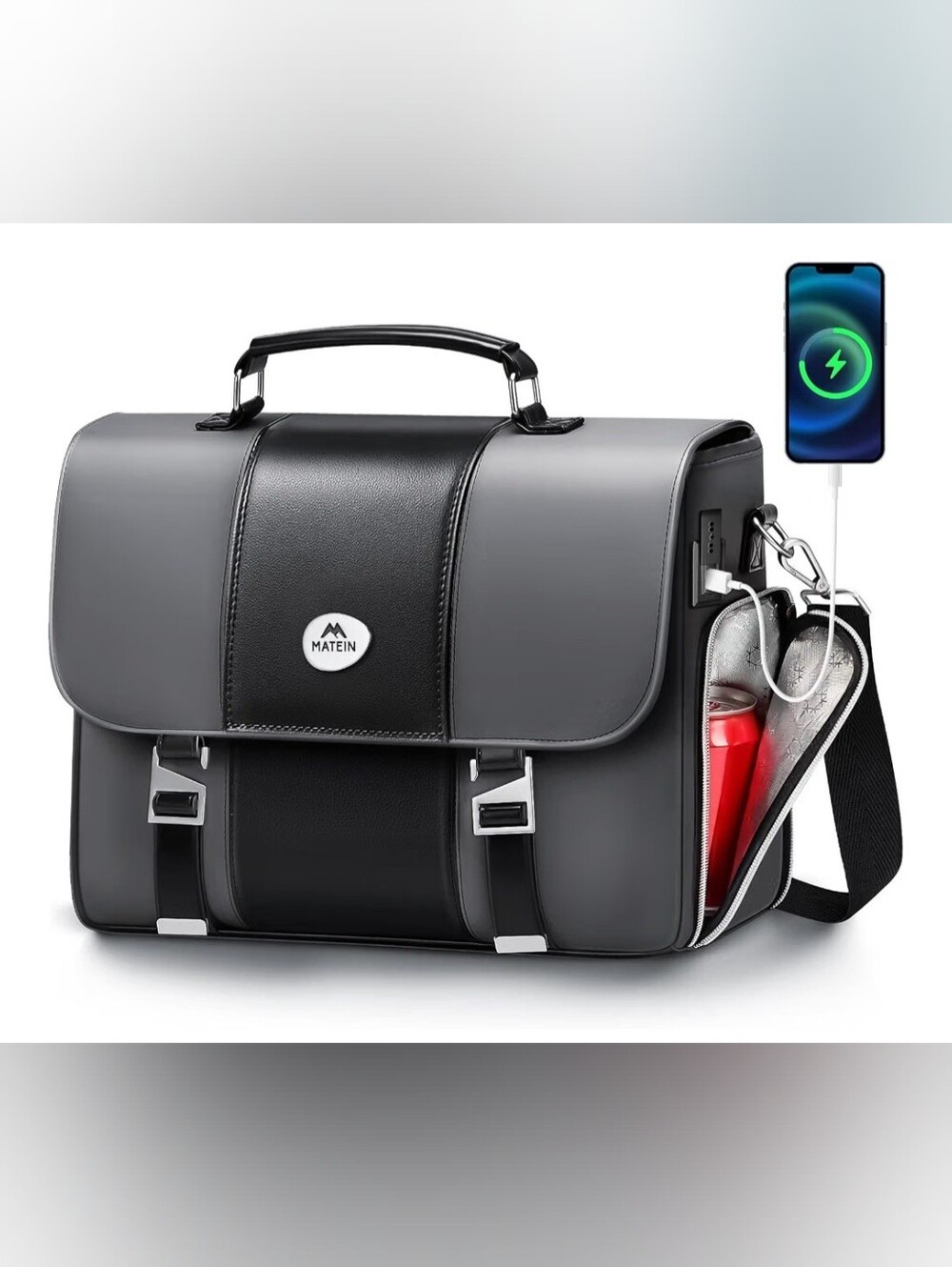 MATEIN Messenger Bag Briefcase Water Resistant